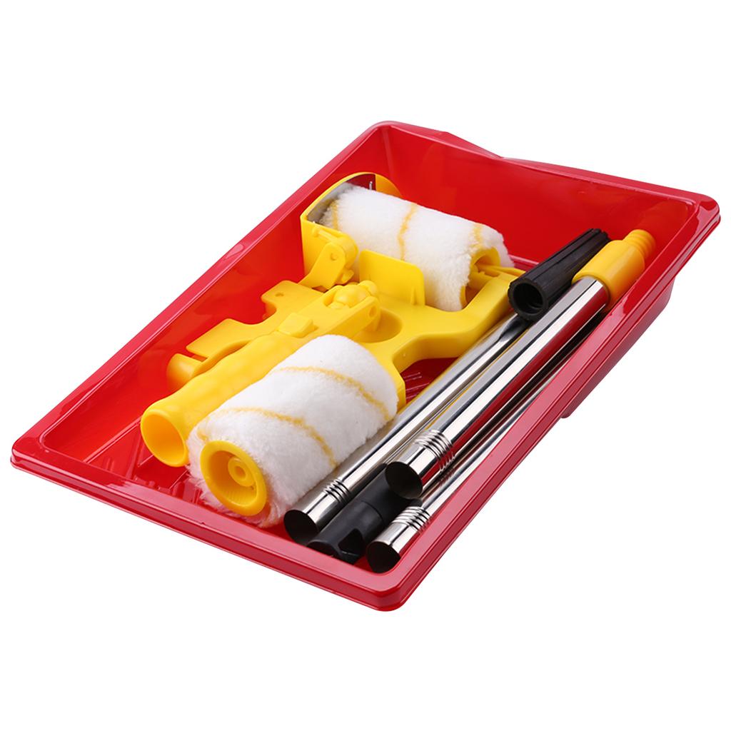 Paint Edger Roller Brush Hand-held Portable Clean-Cut Tool with Roller and Brush for Home Room Wall Ceiling Window Painting