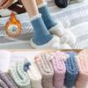 Winter Soft Coral Fleece Socks Autumn and Winter Warm Floor Socks Padded Thickened Cotton Socks Fluffy Plush Mid-tube Socks