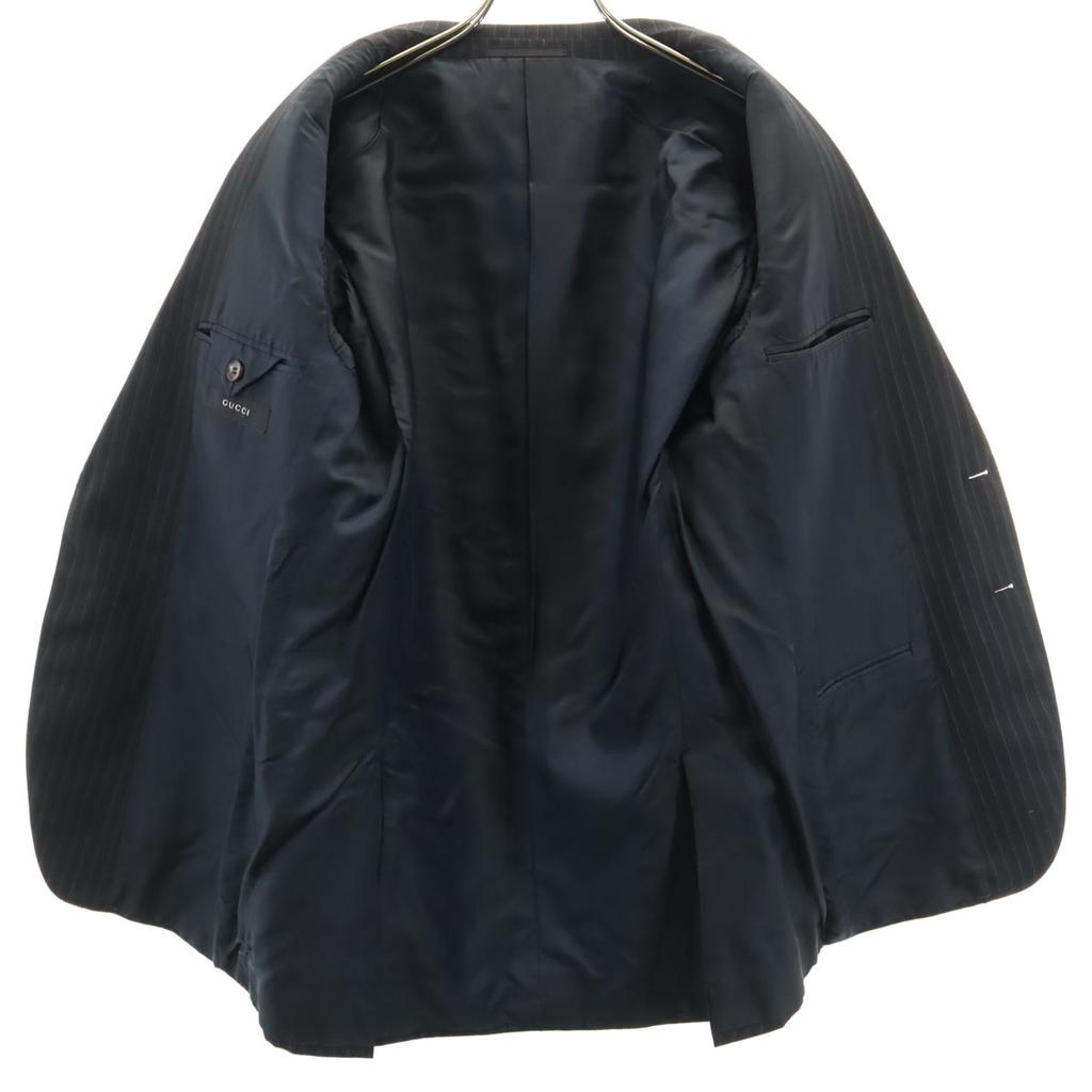 GUCCI made in Italy Striped Pattern suit Setup 46 black Men's Used