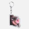 Funny Baby Hippo Cute Keychains Keyring for Accessories Bag Moo Deng Meme Pendant Keyring Jewelry Fans Gifts
