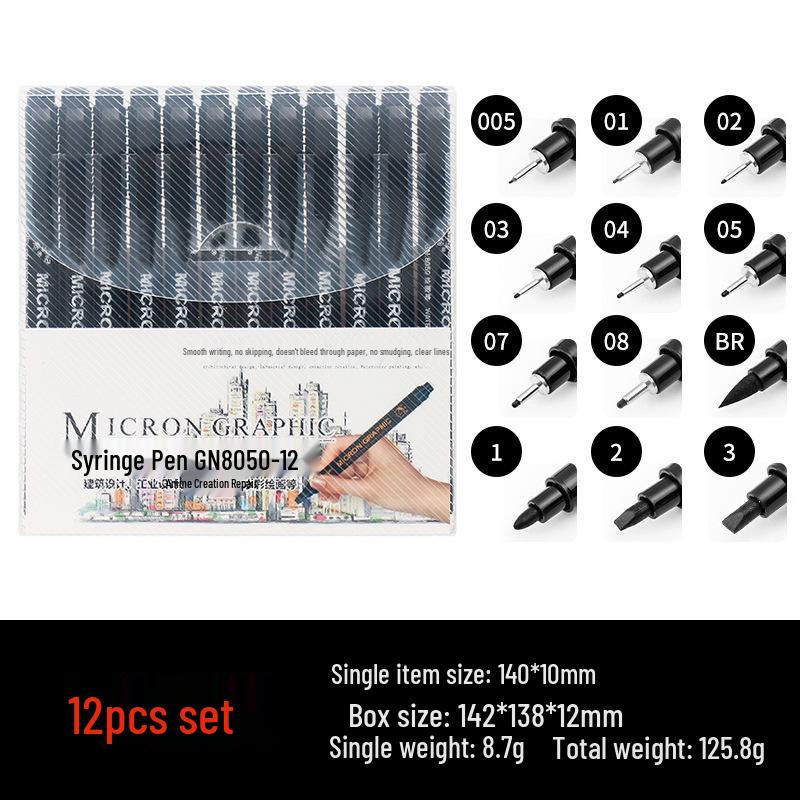 Gundam Model Water-based Needle Pens for Sketching, Tracing, and Drawing Manga