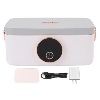 Electric Heating Lunch Box 1L Larga Capacity USB Charging 5 Level Timing 60W 304 Stainless Steel