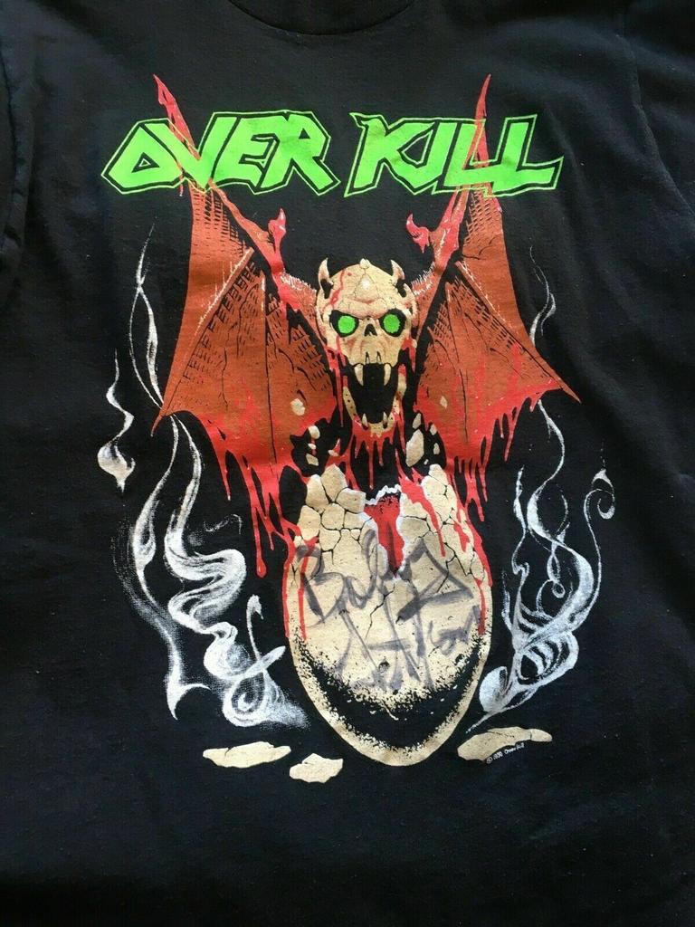 Bobby Blitz Overkill Band Heavy Cotton Black All Size Men Women Shirt TU017