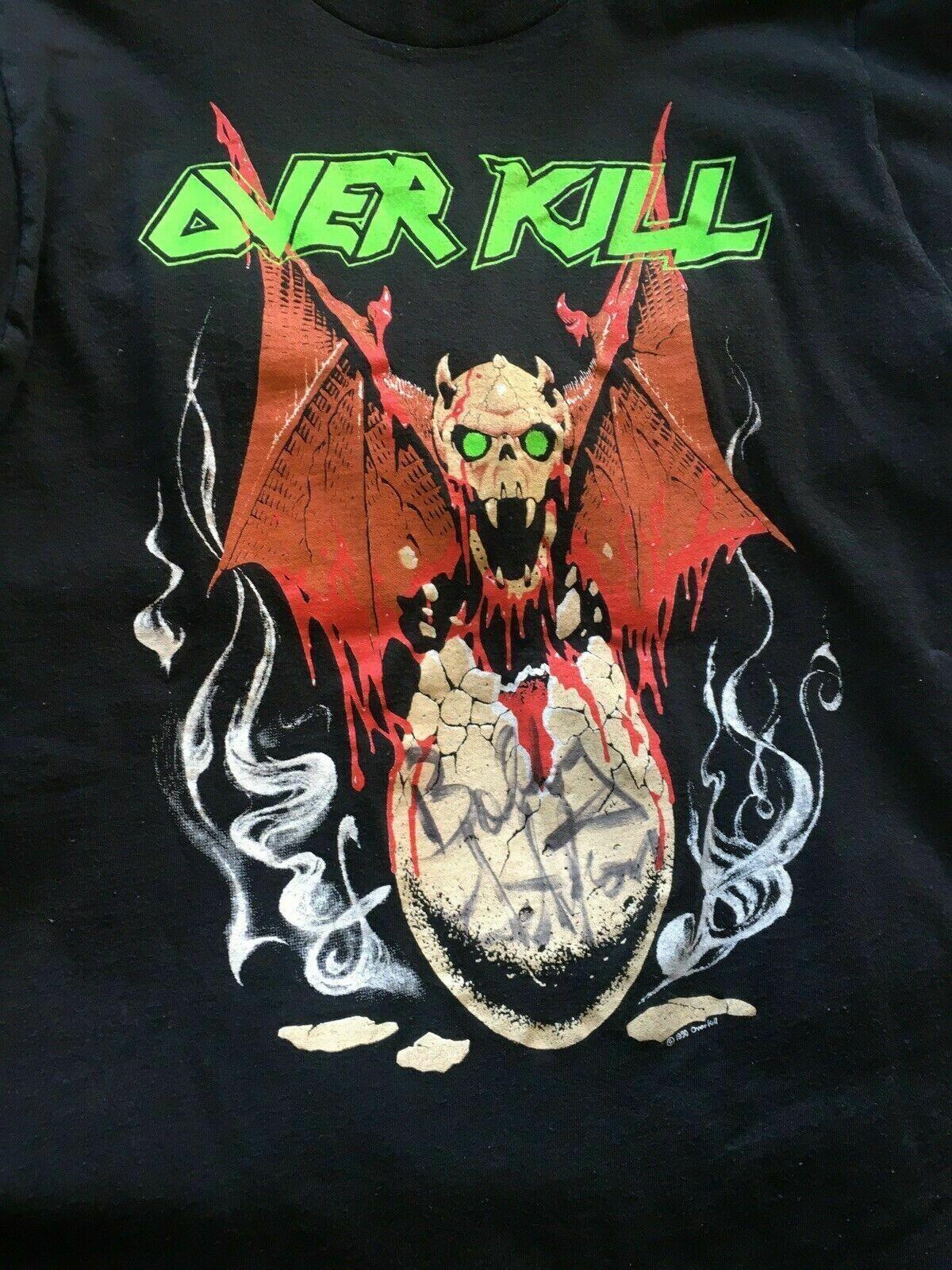 Bobby Blitz Overkill Band Heavy Cotton Black All Size Men Women Shirt TU017 XXXXL