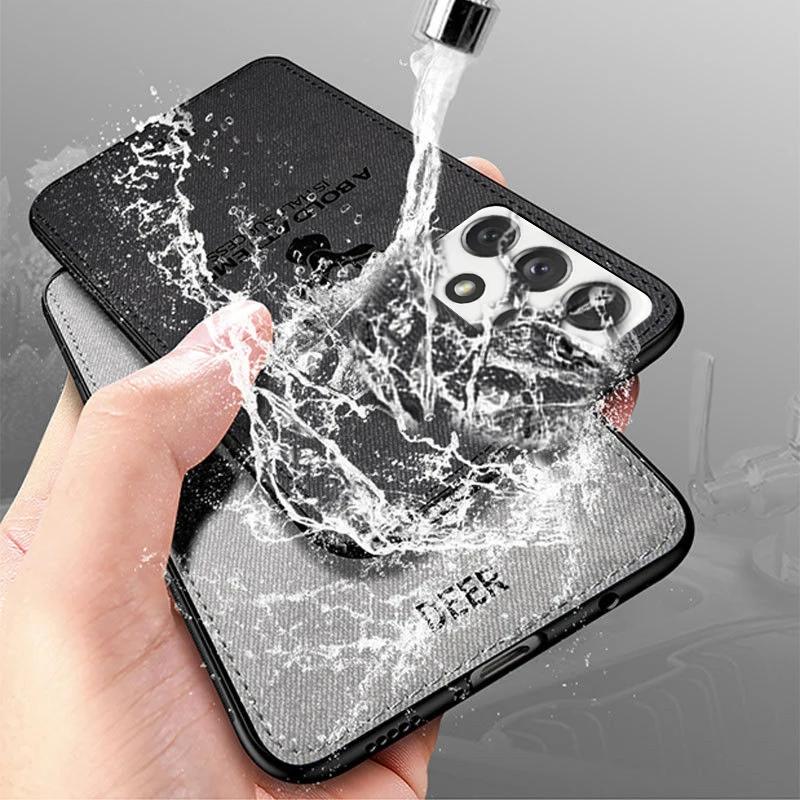Deer Patterned Hard Cover for Samsung Galaxy S24 S23 S22 S21 S20 Ultra Plus FE A55 35 25 15 72 71 70 54 52 51 34 32 Phone Case