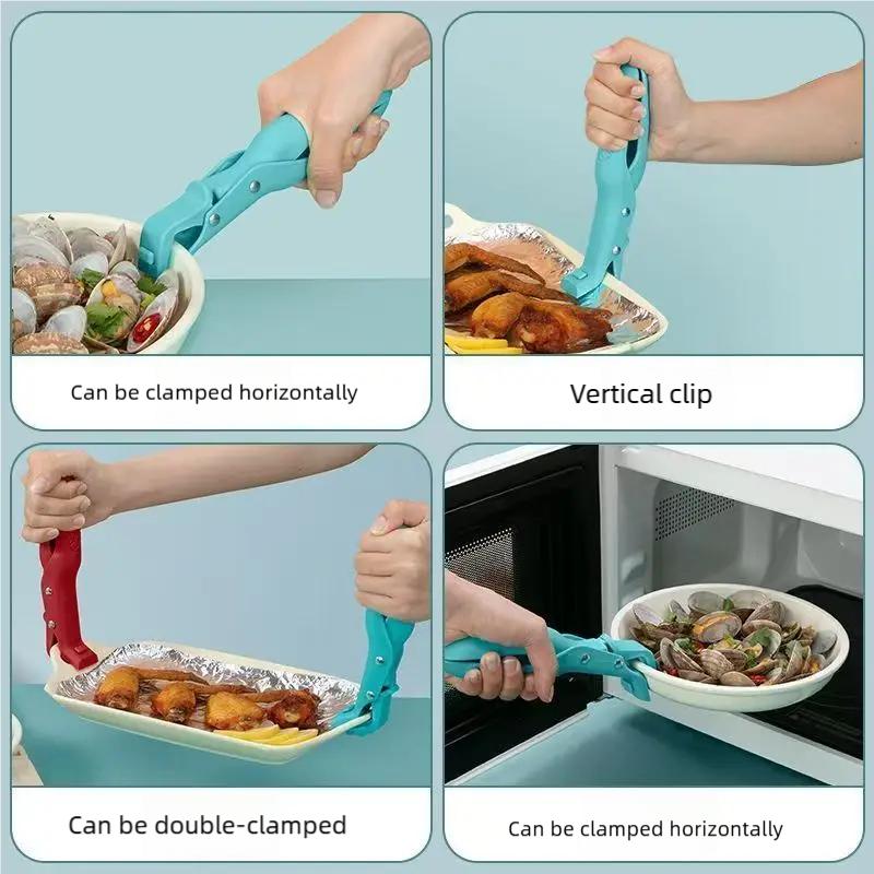 1/2 Stück Mehrzweck-Silikon-Topfclip mit Verbrühschutz, Schüssel- & Löffelhalter-Ständer für Küchenkochutensilien & Herdplatte
