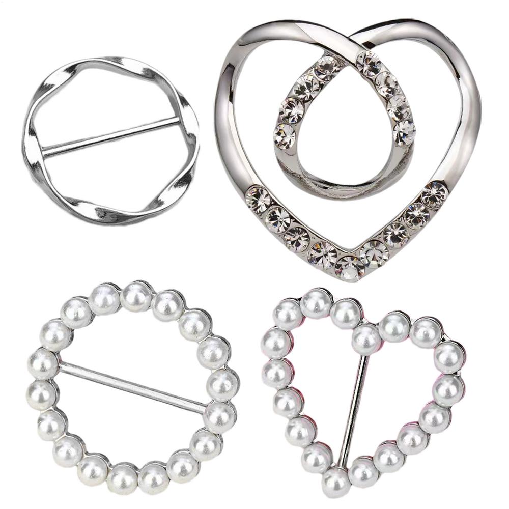 

4 шт. багатоцільовий сорочка кільце пряжка ременя та шарф регулятор тонкий ремінь модні аксесуари шарф пряжка