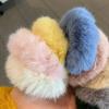 1Pc Fluffy Warm Autumn Winter Elastic Hair Band Scrunchies Large Intestine Hair Ring For Women Girls Plush Hair Rope Hairwear