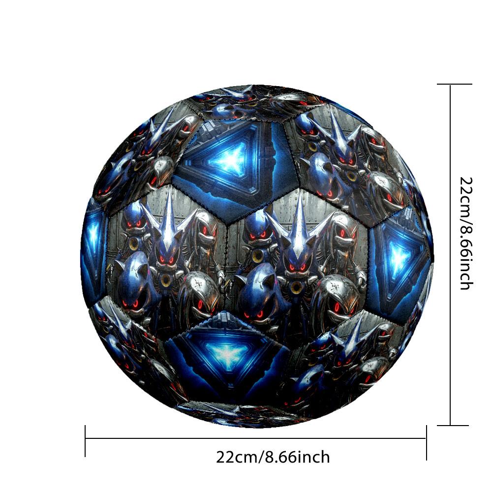 1pc Sonic the Hedgehog Soccer Ball Size 5 Indoor Soccer Ball Fashion Colorful Backyard Game - Great For Sports Fans Gift HE59