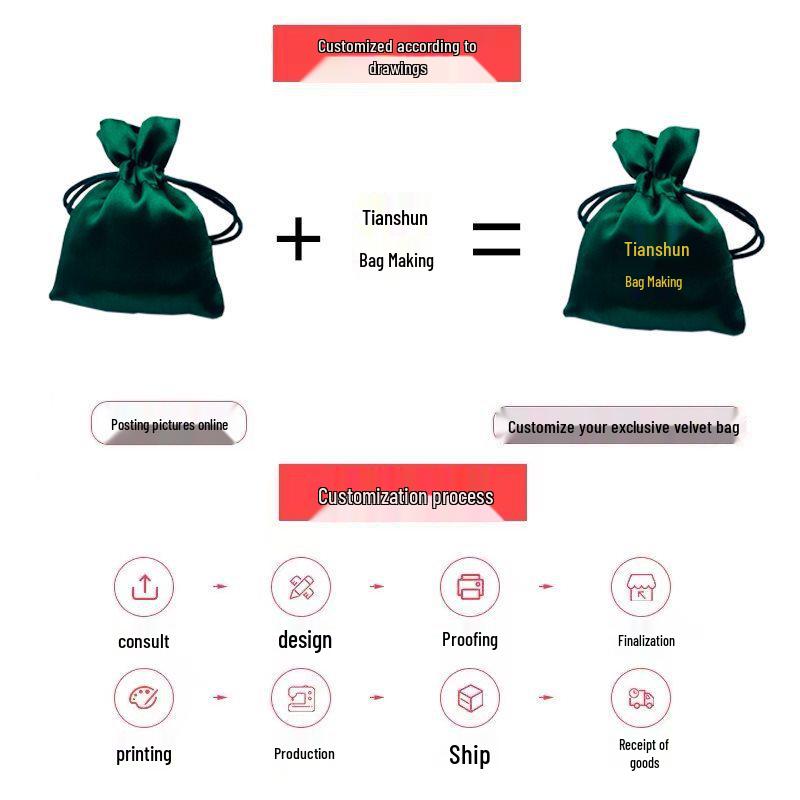 Women's Dustproof Silk Satin Drawstring Bag for Clothes, Jewelry, and Cosmetics