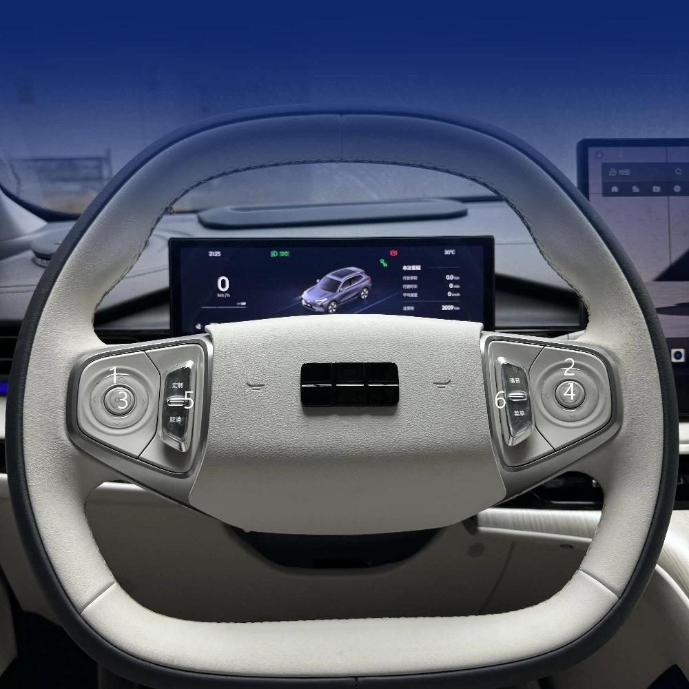 For Geely Galaxy E5/ EX5 Car Center Console Air Conditioner Button Epoxy Sticker Interior Protection Steering Wheel Button