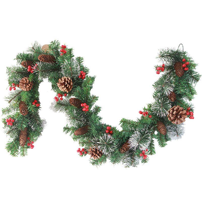 69ft Christmas Xmas Mantle Fireplace Arch Garland With Lights Operated Battery