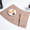 Anti Slip Dining Table Place Mats PU Leather Table Protective Pads New Placemats  Hotel