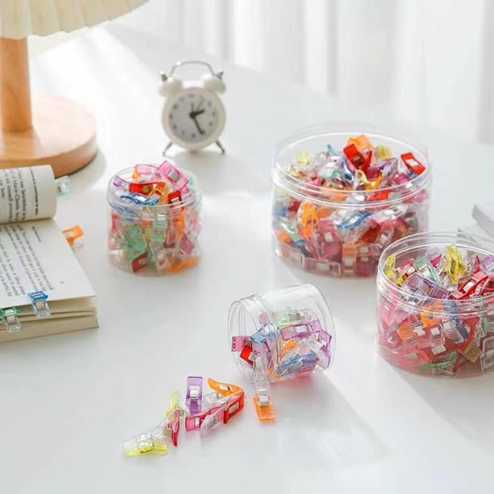 50pcs/box Portable Sewing Clips Multi-Purpose Patchwork Clips Diy Supplies Fabric Clips Embroidery