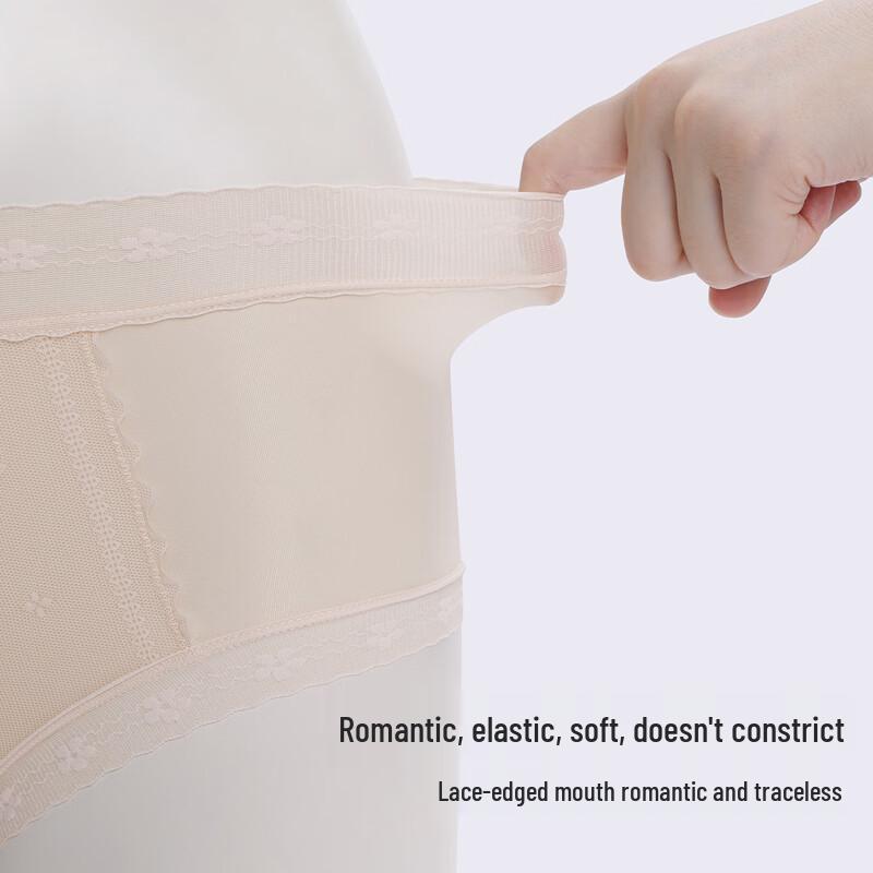 Odifen XKHD16 Damen Mid-Waist Spitze Cool-Touch Slips 3er-Pack