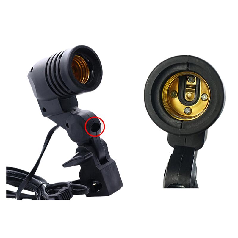 E27 Ac Socket Lamp Single Head Bulb Holder Photography Light Bulb Mount For Photo With 1.8M Cable Cord Light Bulb Stand