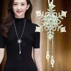 Autumn and winter pearl sweater chain simple long necklace pendant niche fringed jewelry accessories pendant