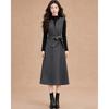 D.F.DEAR 2026 Spring High-Neck Top & Sleeveless V-Neck Dress Two-Piece Set