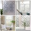Window Privacy Film Frosted Glass Window Film Static Cling UV Blocking Removable Window Clings Opaque Window Stickers for Home
