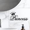 Elegant Princess Slogan Removable PVC Wall Sticker for Living Room or Bedroom