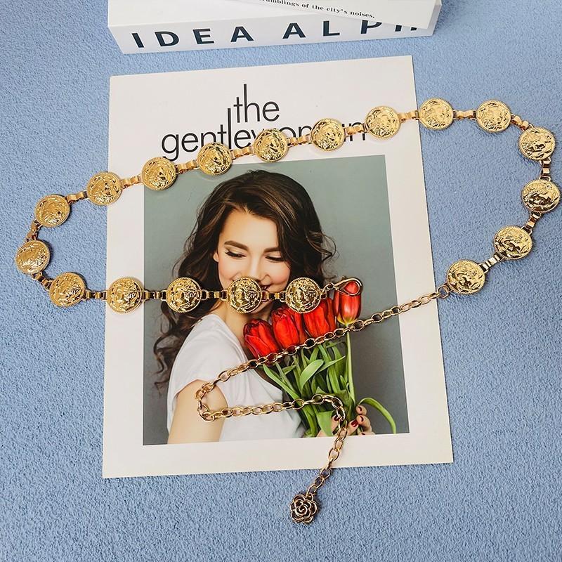 Elegant Metal Waist Chain For Women With Water Diamond Embellishments For Summer Fashion