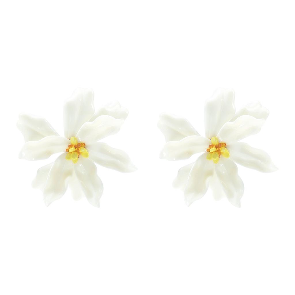 E11811 exaggerated personality fashion design earrings bohemian three-dimensional flower adjustable stud earrings female