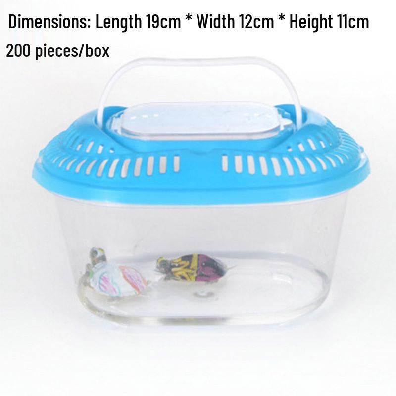 Children's Portable Transparent Pet Transport Box: Small to Large Fish/Turtle Tank