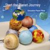 Round Earth, Sun, and Moon Plush Toy Pillow for Kids – Soft Planet Pendant Doll Gift