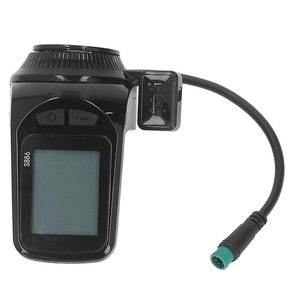 Electric Bike LCD Display Meter Low Failure Rate Water Proof Simple Design Electric Bike Accessories for E Scooter Replacement