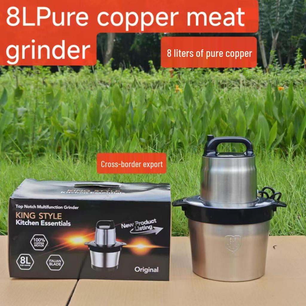 Moedor de Carne 15L FU de Aço Inoxidável 110V: Processador de Alimentos e Picador de Legumes Multifuncional