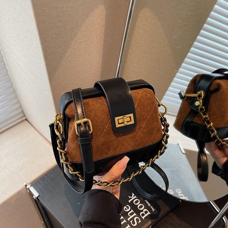 

Maillard bag women s new fashion versatile shoulder bag high sense diamond messenger doctor bag tide чорний