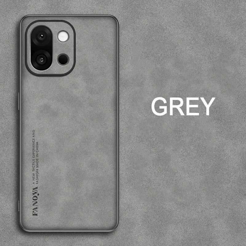 Case For OnePlus 15 Lambskin PU Leather Matte Phone Cover For OnePlus 15 1+ 15 Silicone Soft Frame Shockproof Back Cases Shell