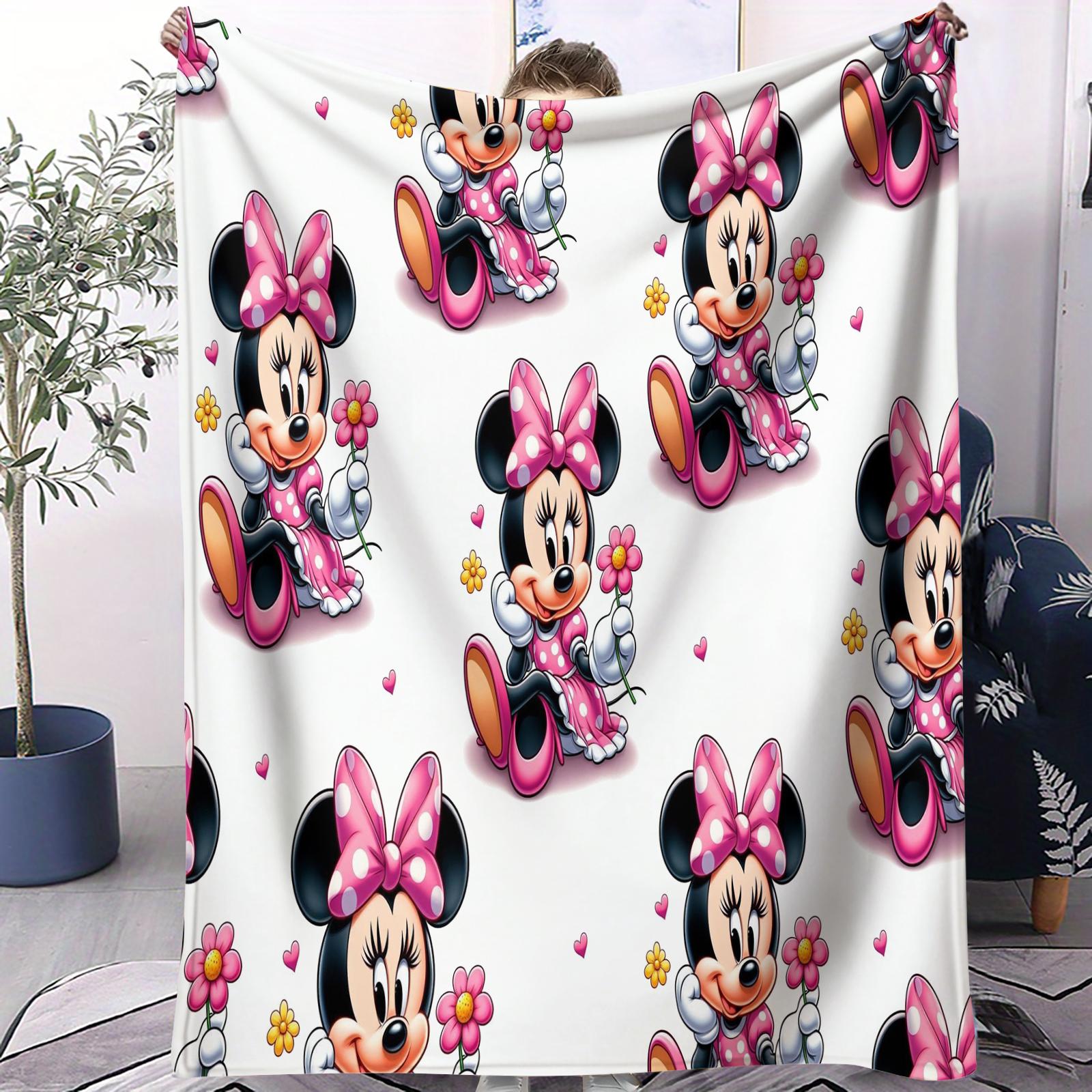 

Vintage Mickey Mouse Mickeys Revue Blanket Warm Cozy Portable Flannel Blanket for Home Camping Travelling Gift for Girls Boys 70x100cm