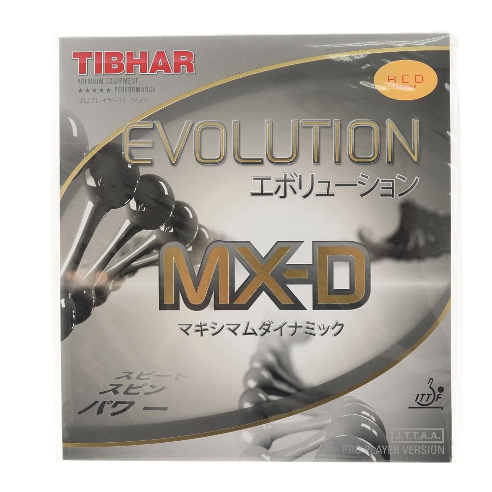

TIBHAR Evolution Table Tennis Rubber MX-D BT148-RED (Red/2.1/Men s, Women s, Jr.)
