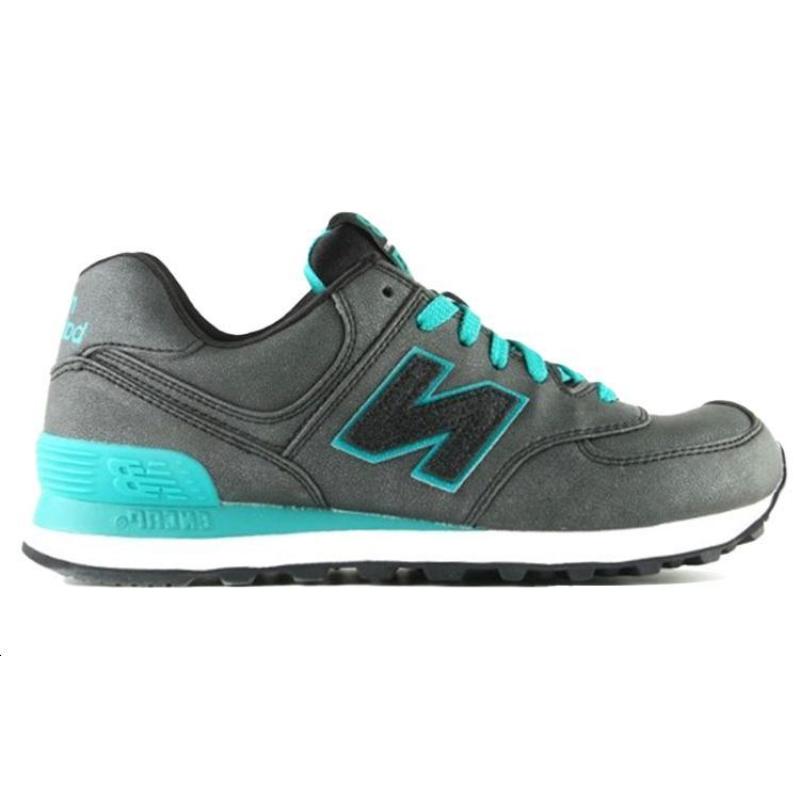 New Balance Women's 574 'Precious Metals Charcoal Teal' Women's Sneakers WL574MBK