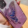 Bling Glitter Cute 3D Butterfly Quicksand Phone Case For Samsung A52 A50 A32 A22 A12 A31 A70 A51 A30 A71 A72 Soft Plating Cover