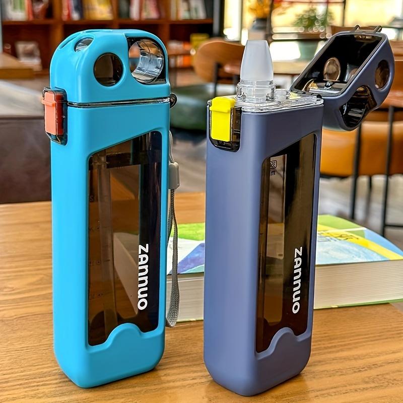 350ml Water Bottle Leak-proof Square Cup Sports Bottle with Lockable Lid and Measurements for Outdoor Sport Travel Drinkware New