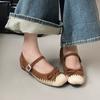 IPPEUM Women Mary Janes Shoes 2025 New Ballet Flats Round Toe Pumps
