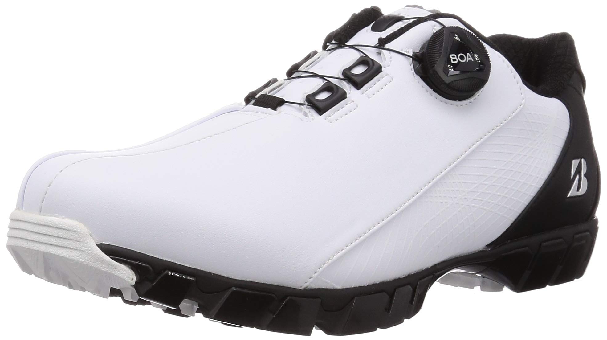 

Кроссовки для гольфа без шипов TOUR B Zero Spike Biter Wide SHG080 Белый Черный см 4E [Bridgestone Golf] Мужские 26.5