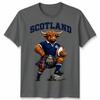 T-shirt Unisex Scozzese Mucca delle Highlands Fan della Scozia Maglietta Grafica da Rugby