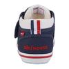 MIKI HOUSE Baby Shoes 10-9374-493, Made in Japan, Sizes 13.5, 14, 14.5, and 15 cm, Second Shoes for Boys and Girls, Red and Navy