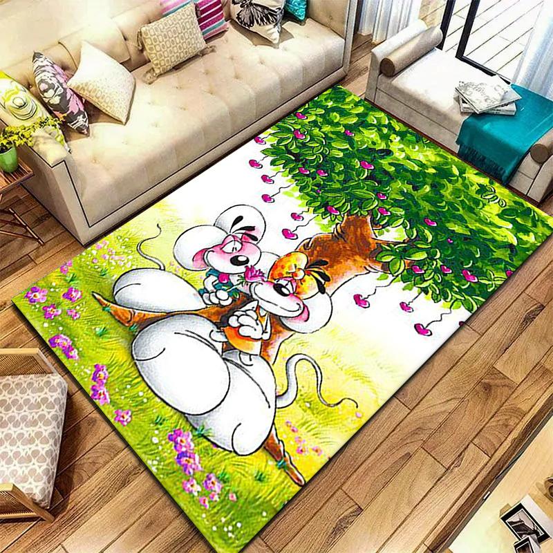 Diddl Carpet Rug for Living Room Bedroom Home Sofa Decoration,Kids play Non-slip Floor Mat