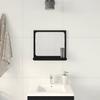 Bathroom Mirror Black Oak Effect 40 X 10.5 X 37 Cm Wood Based Material