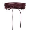Elegant Wide Waist Belt PU Leather Durable Portable for Ladies Coat Sundress