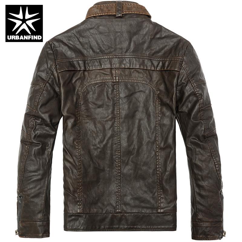 Fashion Men Jackets Winter PU Leather Jacket Slim Style Motor Handsome Coats Pocket