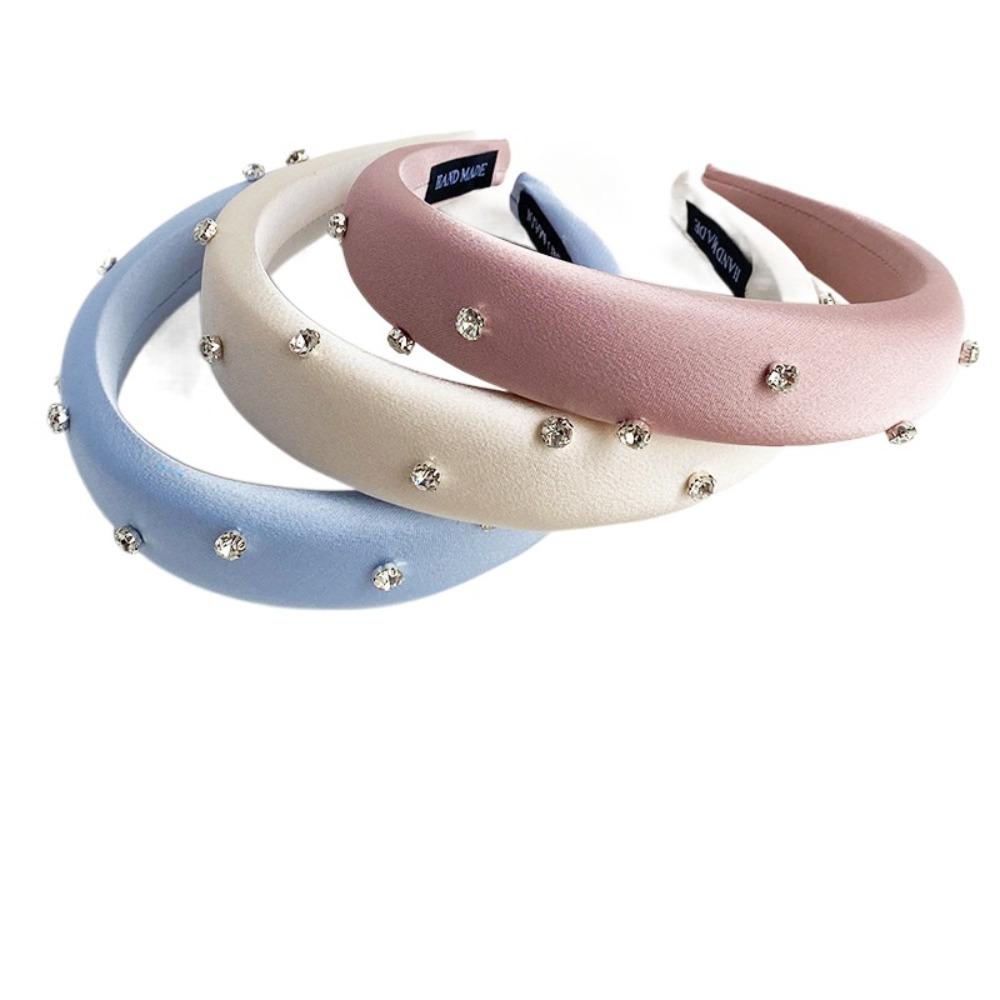 Water Diamond Sponge Hair Hoop Sparkling Korean Hairband Wash Face Headband  High End Headwear