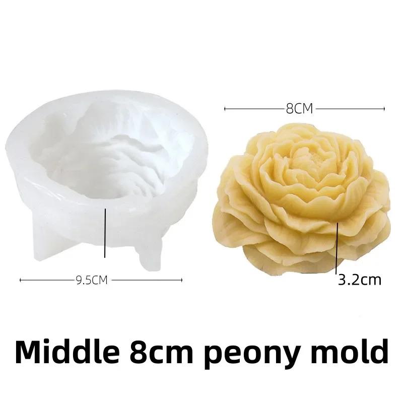 

DIY 3D Rose ball candle silicone mold Valentine s Day bouquet flower candle silicone mold Rose bouquet resin gypsum mold