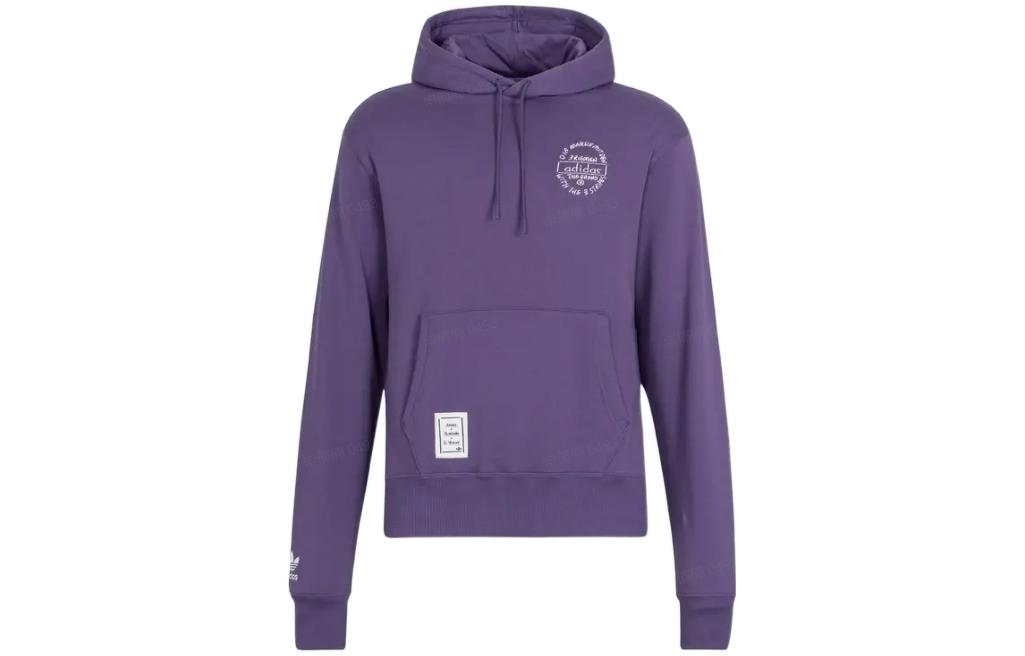 Adidas Originals Sweatshirts Unisex Purple Hooded Moderate Regular IK4306 S