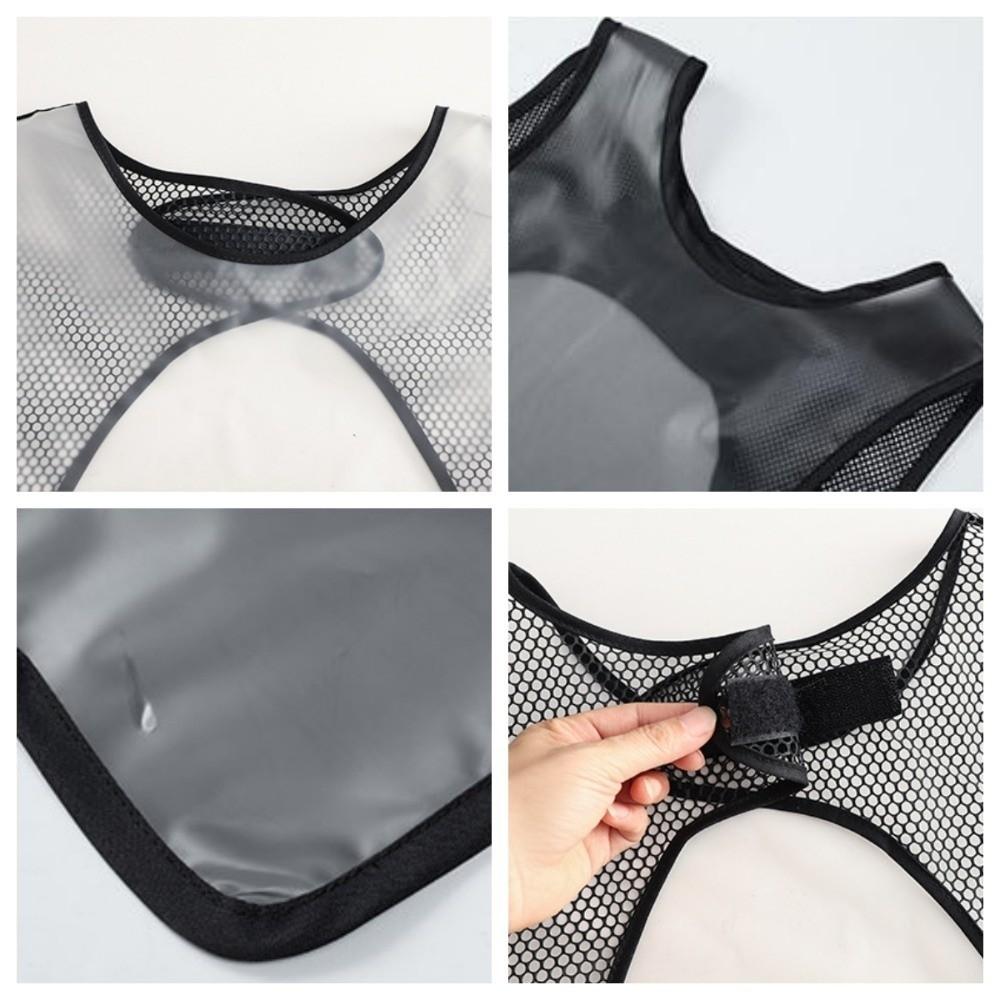 Water and Oil Proofing Kitchen Apron Durable Portable Long Apron Transparent Chef Cooking Apron Food and Aquatic Industry