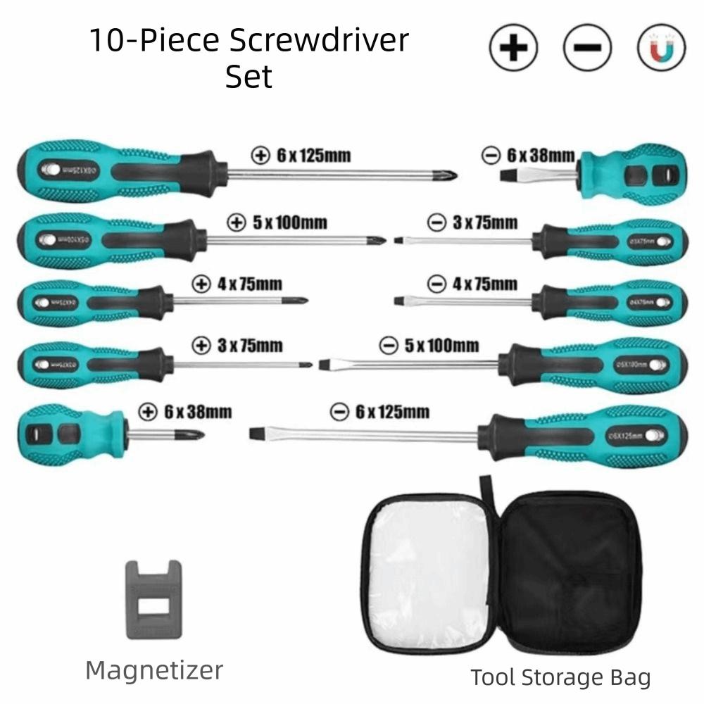 Multi-Function Phillips Screwdriver Kit Strong Magnetic Tips Magnetic Screwdriver  Daily Repair